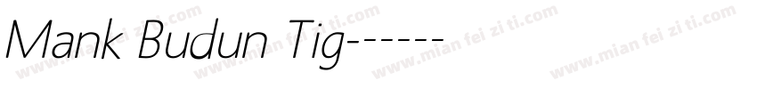 Mank Budun Tig字体转换